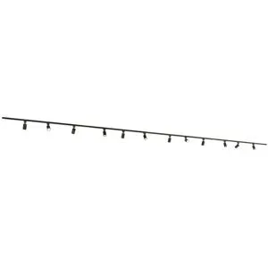 HOFTRONIC Taros LED Schienensysteme-Paket - Recht - 4x 1,5 m Schiene - 12 Schienenstrahler - Exkl. Lichtquelle - IP20 - Modular - 230V