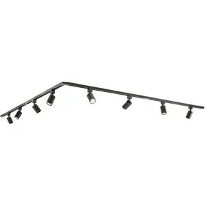 HOFTRONIC Taros LED Schienensysteme-Paket - L-Form - 4 x 1 m Schiene - 8 Schienenstrahler - ohne Lichtquelle - IP20 - modular - 230 V
