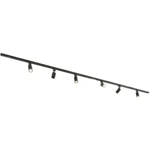 HOFTRONIC Taros LED Schienensysteme-Paket - Recht - 2x 1,5 m Schiene - 6 Schienenstrahler - Inkl. 2700K GU10 - IP20 - modular - 230 V