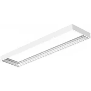 HOFTRONIC Aufbaurahmen für LED-Panel - Passend für 30x 120 cm LED-Panels - Plug & Play Klicksystem - 68mm - Weiß
