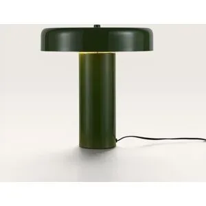 LUSENZ Arcene - Retro Tischlampe Grün Metall 30 cm - Schreibtischlampe - Grün beschichtetes Metall - E14 Fassung - Mit Ein/Aus-Schalter