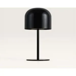 LUSENZ Ariello S - Pilzlampe Schwarz 25 cm - Akku Tischleuchte - Nachttischlampe - Dimmbar - USB-C - Skandinavisches Design - Metall - 3000K/4500K/6000K