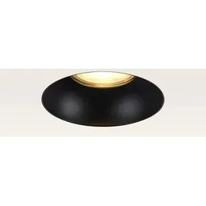 LUSENZ Einbaustrahler Junaro nero ? Einbautiefe 100 mm ? 4W 345lm - 2700K ? IP20 für Innenbereich ? Weiß & Schwarz ? Mit Durchgangsverdrahtung