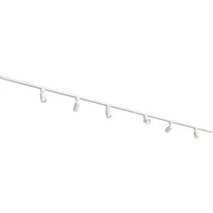 HOFTRONIC Taros LED Schienensysteme-Paket Weiß - Recht - 2x 1,5 m Schiene - 6 Schienenstrahler - ohne Lichtquelle - IP20 - modular - 230 V