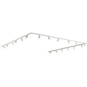 HOFTRONIC Taros LED Schienensysteme-Paket Weiß - U-Form - 6 x 1,5 m Schiene - 18 Schienenstrahler - ohne Lichtquelle - IP20 - modular - 230 V