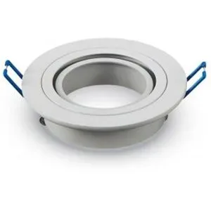 V-TAC Pittsburg LED Einbaustrahler - Schwenkbar - Durchmesser 90mm - GU10 Fassung - Rund - IP20 für den Innenbereich - Weiß
