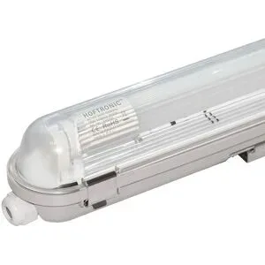 HOFTRONIC LED Feuchtraumleuchte 120cm - T8 (G13) - 18W 1980 Lumen (110lm/w) - 3000K warmweiß (830) - Verknüpfbar - Flimmerfrei - IP65 wasserdicht - LED Wannenleuchte