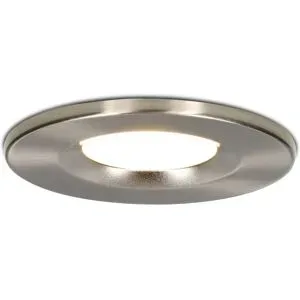 HOFTRONIC Venezia LED Einbaustrahler - 6W 650lm - 2700K warmweiß - Dimmbar - Rund - IP65 wasserdicht - Edelstahl - Für den Innen, Außen und Badezimmer