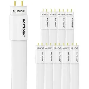 HOFTRONIC 10x LED Röhre 60cm - T8 G13 - 4000K neutralweiß - 9W 990lm (110lm/W) - Flimmerfrei - Ersetzt 18W (18W/840) - Inkl. Starter - LED Leuchtstoffröhre