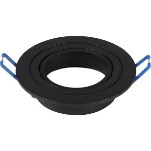 HOFTRONIC Miro - LED Einbaustrahler - Schwenkbar - Durchmesser 93mm - GU10 Fassung - Rund - IP20 - Schwarz