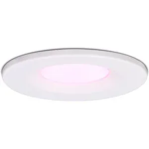 HOFTRONIC SMART Venezia Smart Einbaustrahler - IP65 wasserdicht - 6W 450lm - Wifi + Bluetooth - RGBWW - Google Home, Amazon Alexa und Siri - Weiß - Für den Innen- und Außenbereich