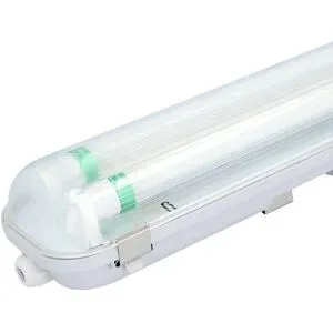HOFTRONIC LED Feuchtraumleuchte 60cm Doppelt - T8 (G13) - 18W 2880lm (160lm/W) - 4000K Neutralweiß (840) - IP65 Wasserdicht - Verknüpfbar - Flimmerfrei