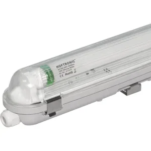 HOFTRONIC LED-Feuchtraumleuchte 60cm - T8 (G13) - 9W 1440 Lumen (160lm/w) - 4000K neutralweiß (840) - Verknüpfbar - Flimmerfrei - IP65 Wasserdicht - LED-Wannenleuchte