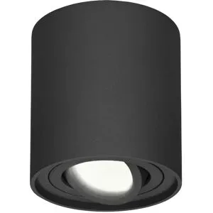 HOFTRONIC LED Deckenspot Ray - Rund - 4 Watt 345 Lumen - 4000K neutralweiß - schwenkbar - GU10 Fassung - Aufbaustrahler - Deckenleuchte - Schwarz - IP20 für innen - Dimmbar