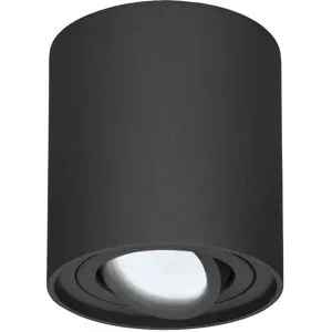 HOFTRONIC LED Deckenspot Ray - Rund - 4 Watt 345 Lumen - 6500K tageslichtweiß - schwenkbar - GU10 Fassung - Aufbaustrahler - Deckenleuchte - Schwarz - IP20 für innen - Dimmbar