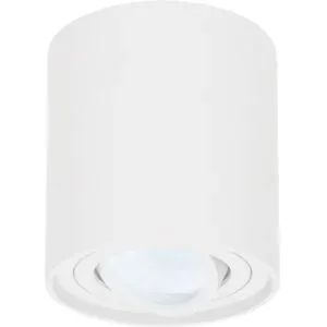 HOFTRONIC LED Deckenspot Ray - Rund - 4 Watt 345 Lumen - 6500K tageslichtweiß - Schwenkbar - GU10 Fassung - Aufbaustrahler - Deckenleuchte - Weiß - IP20 für innen - Dimmbar