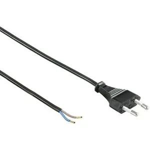 HOFTRONIC Netzkabel - Eurostecker (Typ F Schuko) - 1,5 Meter - 0,75 mm² - 220-240 Volt - Schwarz - Innenbereich