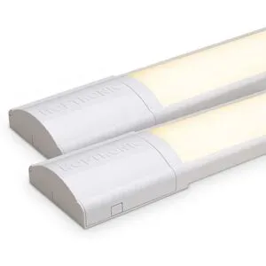 HOFTRONIC 2x LED-Leiste 120 cm ? 40 W 5600 lm (140 lm/W) ? 3000 K warmweiß ? Ersetzt 320 W ? Samsung SMD LED-Chips ? Flimmerfrei ? IP20 staubgeschützt ? Untergrundbeleuchtung