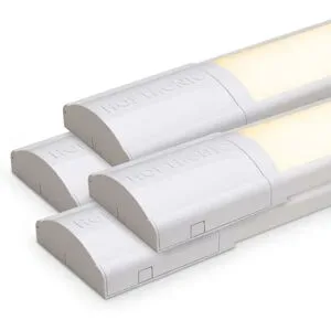 HOFTRONIC 4x LED-Leiste 120 cm ? 40 W 5600 lm (140 lm/W) ? 3000 K warmweiß ? Ersetzt 320 W ? Samsung SMD LED-Chips ? Flimmerfrei ? IP20 staubgeschützt ? Untergrundbeleuchtung