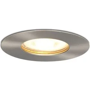 HOFTRONIC Bari LED Einbaustrahler - 4W 345lm - 2700K warmweiß - GU10 - Dimmbar - Rund - IP65 Wasserdicht - Edelstahl - Für Bad, Innen und Außen