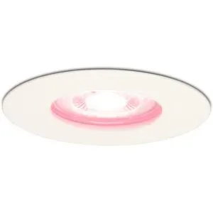 HOFTRONIC SMART Bari smart Einbaustrahler - IP65 wasserdicht - Wifi + Bluetooth - RGBWW - GU10 - Google Home, Amazon Alexa und Siri - Weiß - Bad, innen und außen