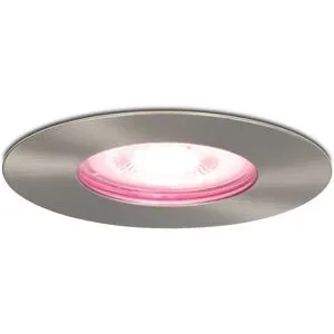 HOFTRONIC SMART Bari smart Einbaustrahler - IP65 wasserdicht - Wifi + Bluetooth - RGBWW - GU10 - Google Home, Amazon Alexa und Siri - Edelstahl - Bad, innen und außen