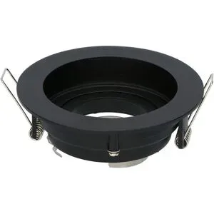 HOFTRONIC Laredo LED Einbaustrahler - Schwenkbar - Durchmesser 100mm - GU10 Fassung - Rund - IP20 für den Innenbereich - Schwarz