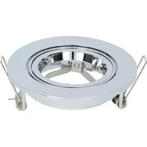 HOFTRONIC Maya - LED Einbaustrahler - Schwenkbar - Durchmesser 93mm - GU10 Fassung - Rund - IP20 für den Innenbereich - Chrome