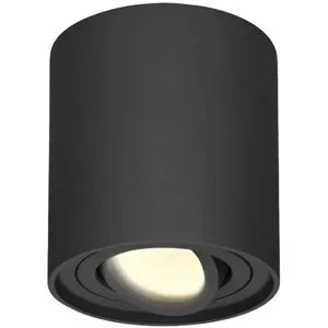 HOFTRONIC LED Deckenspot Ray - Rund - 4 Watt 345 lumen - 2700K warmweiß - schwenkbar - GU10 Fassung - Aufbaustrahler - Deckenleuchte - Schwarz - IP20 für innen - Dimmbar