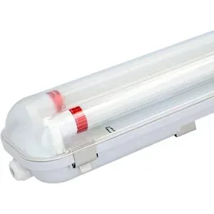 HOFTRONIC LED Feuchtraumleuchte 120cm doppelt - T8 (G13) - 36W 6300 Lumen (175lm/w) - 6000K tageslichtweiß (860) - Verknüpfbar - Flimmerfrei - IP65 wasserdicht - LED-Wannenleuchte