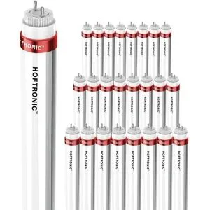 HOFTRONIC 25x LED Röhre 120cm - T8 G13 - 18W 3150lm (175lm/W) - 4000K neutralweiß - Flimmerfrei - Ersetzt 80W (80W/840) - Inkl. Starter - Aluminiumröhre - LED Leuchtstoffröhre
