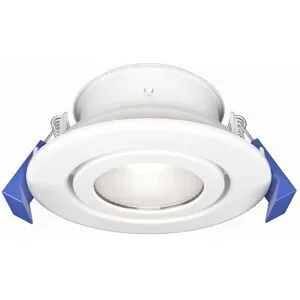 HOFTRONIC Lima - LED Einbaustrahler - Schwenkbar - Durchmesser 85mm - GU10 - IP65 für Bad und Außenbereich - Rund - Weiß