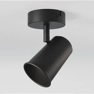 HOFTRONIC Riga - LED Deckenleuchte - 1 Flammig - Schwenkbar - GU10 fassung - Dimmable - IP20 für Innenbereich - Schwarz