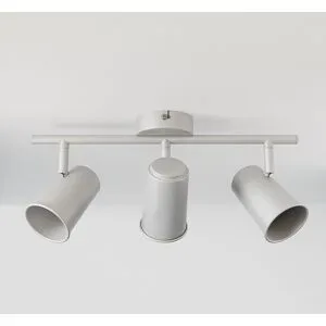 HOFTRONIC Riga - LED Deckenleuchte - 3 Flammig - Schwenkbar - GU10 fassung - Dimmable - IP20 für Innenbereich - Weiß