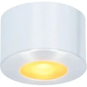 HOFTRONIC Navarra Mini LED Einbaustrahler - 12 Volt 3 Watt 200 Lumen - Dimmbar - Flach 21.5mm - 2700K - IP44 wasserdicht - Aluminium - Aufbaustrahler geeignet für Holz