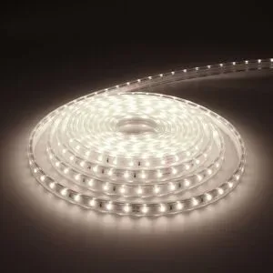 HOFTRONIC Glow60 LED Streifen 5 m - Dimmbar - Tageslicht 6000K - 60 LEDs/m - IP65 für innen und außen - 35 Watt 1540 Lumen - SMD 2835