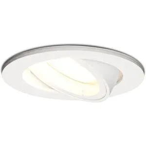 HOFTRONIC 3er Set Dublin LED Einbaustrahler - 4 Watt 345 Lumen - 4000K neutralweiß - GU10 - Dimmbar - Rund - Schwenkbar - IP20 für Innenbereich - Weiß