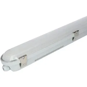HOFTRONIC F02 LED Feuchtraumleuchte 120cm Bewegungssensor 120cm - 40W 5200lm (130lm/W) - CCT einstellbare Lichtfarbe - Einstellbarer Transformator - Ersetzt 300W - Verknüpfbar - IK08 - IP66 wasserdicht