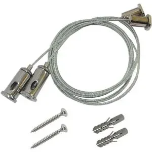 HOFTRONIC Montagesatz - Aufhängesystem - Befestigungsmaterial -Universell für LED Feuchtraumleuchten mit Befestigungsclips