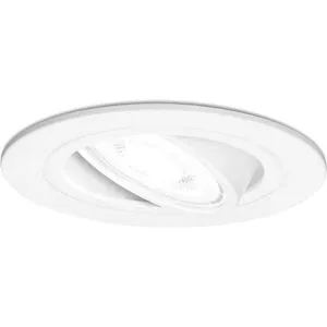 HOFTRONIC Pittsburg LED Einbaustrahler - GU10 4 Watt 345 Lumen - 6500K tageslichtweiß - Dimmbar - Rund - Schwenkbar - IP20 Innen - Weiß