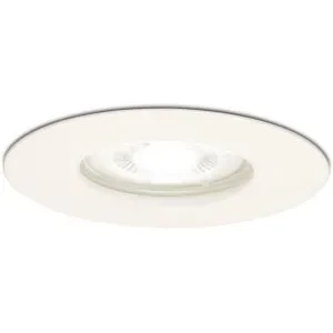 HOFTRONIC Bari LED Einbaustrahler - 4W 345lm - 6500K tageslichtweiß - GU10 - Dimmbar - Rund - IP64 Wasserdicht - Weiß - Für Bad, Innen und Außen