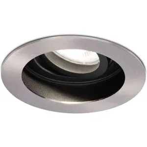 HOFTRONIC Mesa LED Einbaustrahler - GU10 4 Watt 345 Lumen - 6500K tageslichtweiß - Dimmbar - Versenkt - Rund - Schwenkbar - IP20 für innen - Edelstahl