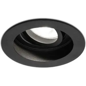 HOFTRONIC Laredo LED Einbaustrahler - GU10 4 Watt 345 Lumen - 6500K tageslichtweiß - Dimmbar - Versenkt - Rund - Schwenkbar - IP20 für innen - Schwarz