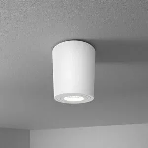 HOFTRONIC Paxton LED Deckenspot - 4 Watt 345 Lumen - 6500K tageslichtweiß - GU10 Fassung - IP65 Bad Aufbaustrahler - Rund - Dimmbar - Innen und Außen - Weiß