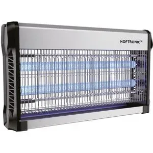 HOFTRONIC LED-Mückenlampe ? 13W ? UV-Insektenlampe ? 3500 V ? Geeignet für 100 m² ? IP20 für den Innenbereich ? Schwarz/Silber ? Kettenlänge 60 cm