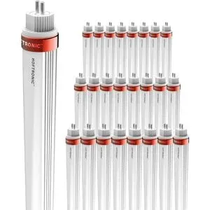 HOFTRONIC 25x LED Röhre 145cm - T5 G5 - 30W 5250lm (175lm/W) - 4000K neutralweiß - Flimmerfrei - Ersetzt 130W (130W/840) - Alu Röhre - LED Leuchtstoffröhre