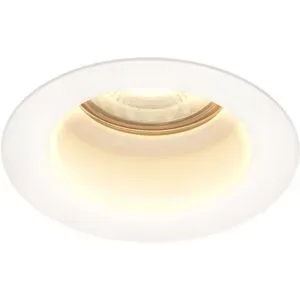 HOFTRONIC Mari LED Einbaustrahler - 4W 345lm - 2700K warmweiß - GU10 - Dimmbar - Rund - IP65 Wasserdicht - Weiß - Blendfrei
