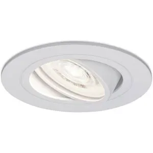 HOFTRONIC Pittsburg LED Einbaustrahler - Extra flach 58mm - GU10 LED-Modul - Extra flach 58mm - 6000K tageslichtweiß - Dimmbar - Rund - Schwenkbar - Innen - Schwarz