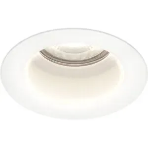 HOFTRONIC Mari - LED Einbaustrahler Flach 58mm - 3,8 Watt 270 Lumen - 6000K tageslichtweiß - GU10 LED Modul - Blendfrei - Dimmbar - Rund - IP65 wasserdicht - Weiß - LED Coin