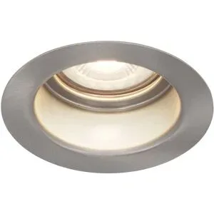 HOFTRONIC Mari - LED Einbaustrahler Flach - 6 Watt 570 Lumen - 4000K neutralweiß - GU10 LED Modul - Blendfrei - Dimmbar - Rund - IP65 wasserdicht - Edelstahl - LED Coin